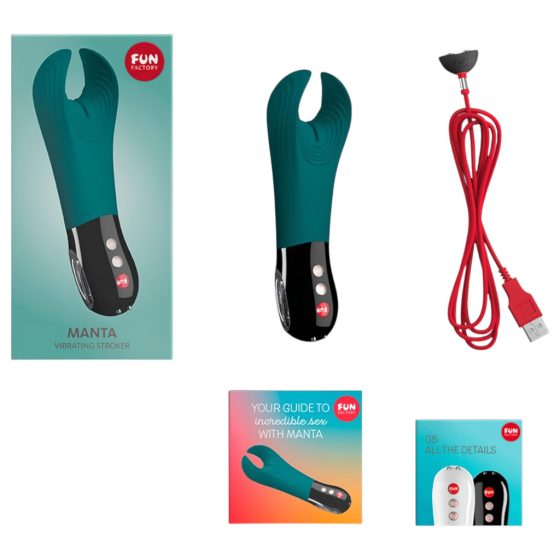 Fun Factory Manta - Teal and Black Glans Vibrator