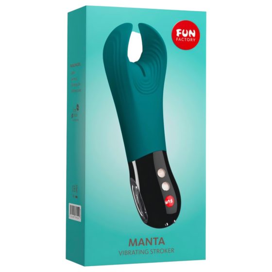 Fun Factory Manta - Teal and Black Glans Vibrator