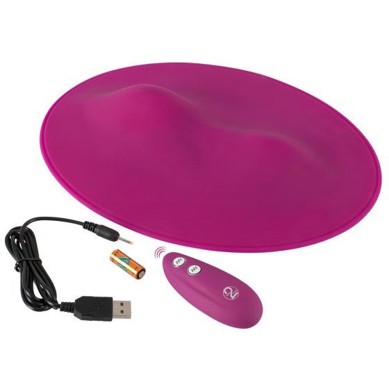 VibePad - Rechargeable Dual-Motor Radio Pillow Vibrator (Purple)