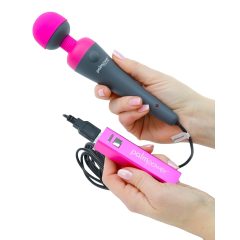   PalmPower Wand - Massaging Vibrator with Powerbank (Pink-Grey)