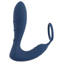   You2Toys Prostate Plug - Wireless Anal Vibrator with Cock Ring (Blue)