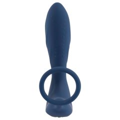   You2Toys Prostate Plug - Wireless Anal Vibrator with Cock Ring (Blue)