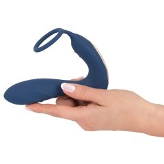   You2Toys Prostate Plug - Wireless Anal Vibrator with Cock Ring (Blue)