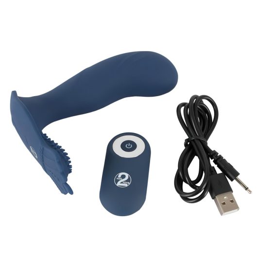 You2Toys Rechargeable Remote Control Anal Vibrator (Blue)