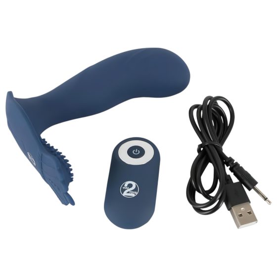 You2Toys Rechargeable Remote Control Anal Vibrator (Blue)