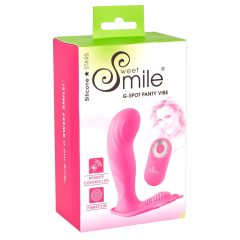   SMILE G-Spot Panty - rechargeable, remote-controlled strap-on vibrator (pink)