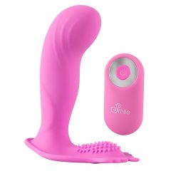   SMILE G-Spot Panty - rechargeable, remote-controlled strap-on vibrator (pink)