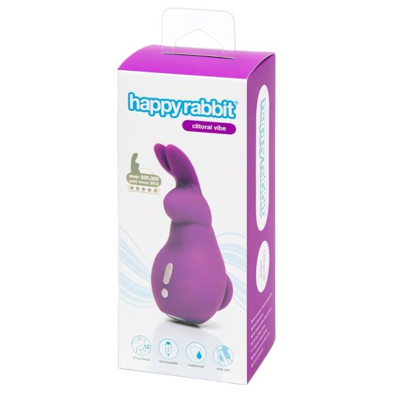 Happyrabbit Clitoral - Waterproof, Rechargeable Rabbit Clitoral Vibrator (Purple)