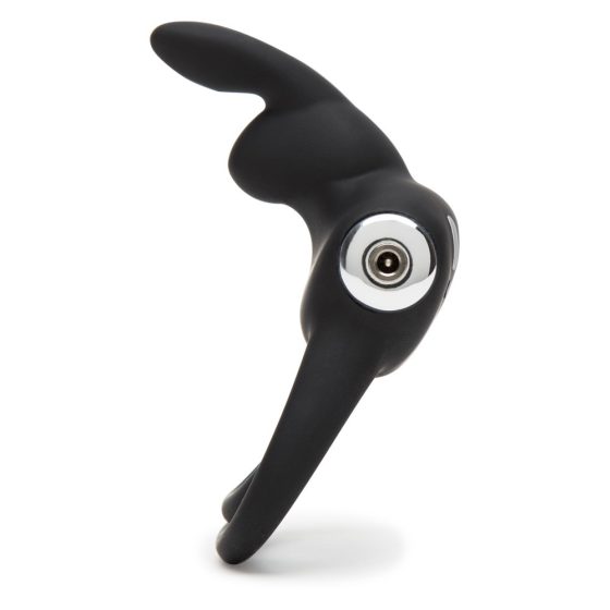 Happyrabbit Waterproof Rechargeable Penis and Scrotum Ring (Black)