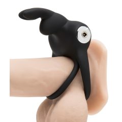   Happyrabbit Cock - Waterproof, Rechargeable Penis and Testicle Ring (Black)