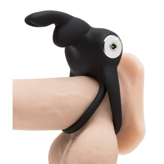 Happyrabbit Waterproof Rechargeable Penis and Scrotum Ring (Black)