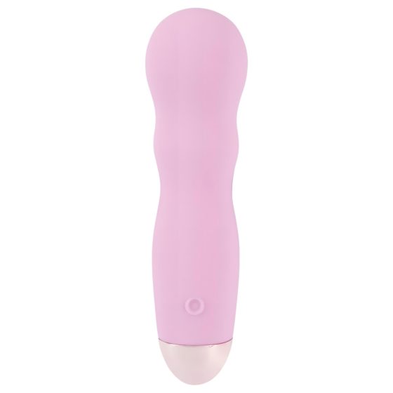 Cuties Mini Rose - Rechargeable, Wavy Vibrator (Pink)