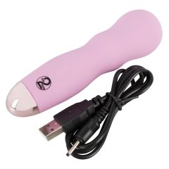 Cuties Mini Rose - Rechargeable, Wavy Vibrator (Pink)