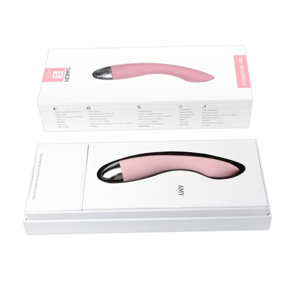 Svakom Amy - Rechargeable G-Spot Vibrator (Light Pink)