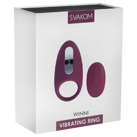 / Svakom Winni - Wireless Vibrating Penis Ring (Purple)