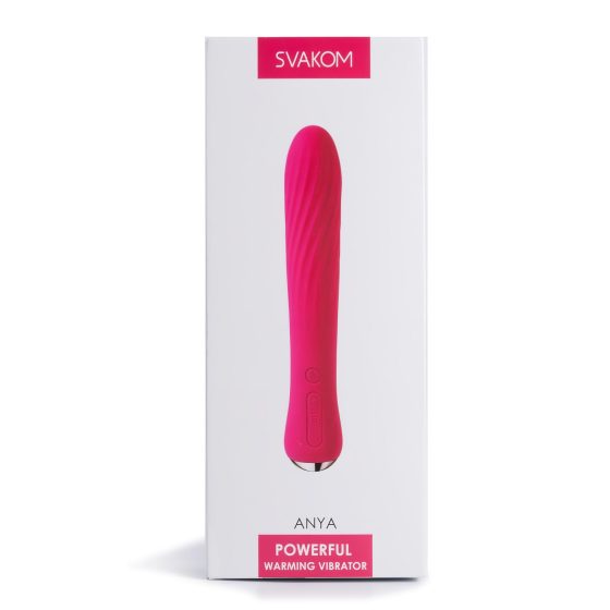 Svakom Anya - Rechargeable Warming Stick Vibrator (Red)