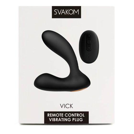 Svakom Vick - Waterproof Prostate and G-Spot Vibrator (Black)