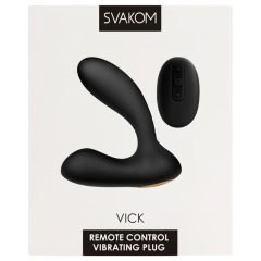   Svakom Vick - Waterproof Prostate and G-Spot Vibrator (Black)