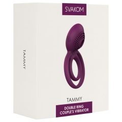 Svakom Tammy - Rechargeable Vibrating Cock Ring (Purple)