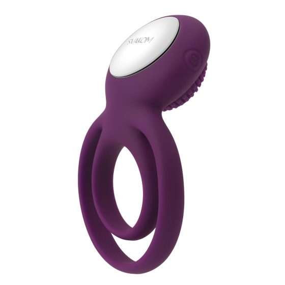 Svakom Tammy - Rechargeable Vibrating Cock Ring (Purple)