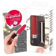 You2Toys - Rechargeable Lipstick Vibrator (Red-Black)