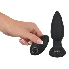   Black Velvet - rechargeable, remote-controlled anal vibrator (black)