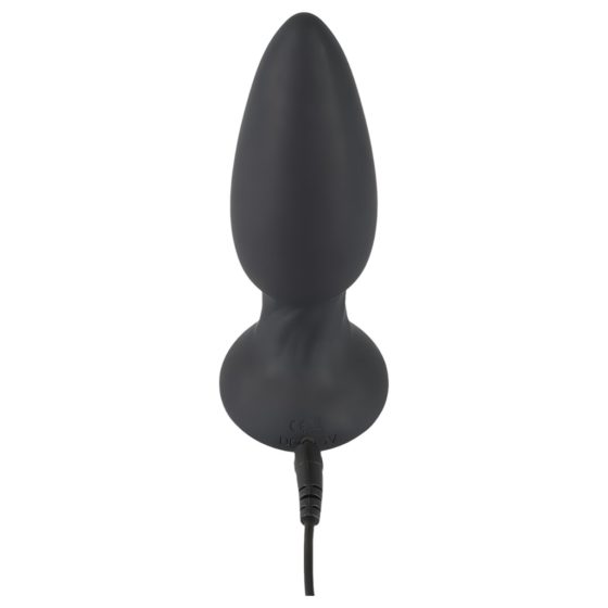 Black Velvet - rechargeable, remote-controlled anal vibrator (black)