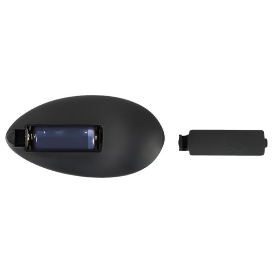 Black Velvet - rechargeable, remote-controlled anal vibrator (black)