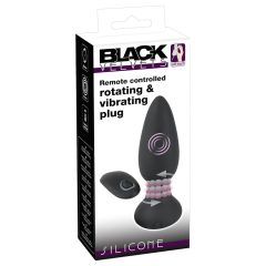   Black Velvet - Rechargeable, Wireless, Rotating Beaded Anal Vibrator (Black)