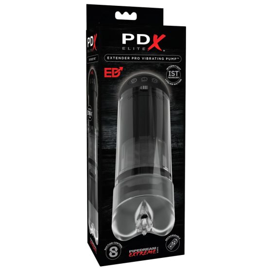 PDX Elite Extender Pro - Electric Suction and Vibration Masturbator (Black)