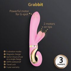   G-Vibe GRabbit - rechargeable, 3-motor G-spot vibrator (pink)