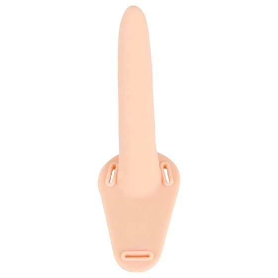 You2Toys - Rechargeable Strap-On Vibrator (Natural)