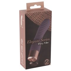   You2Toys Elegant Flexy - rechargeable, ridged G-spot vibrator (dark purple)