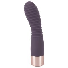   You2Toys Elegant Flexy - Rechargeable Ribbed G-spot Vibrator (Dark Purple)