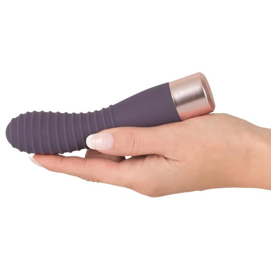 You2Toys Elegant Flexy - Rechargeable Ribbed G-spot Vibrator (Dark Purple)