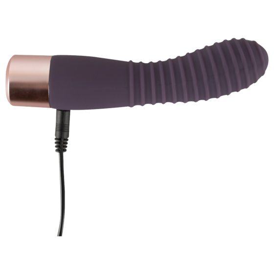 You2Toys Elegant Flexy - Rechargeable, Ribbed G-Spot Vibrator (Dark Purple)