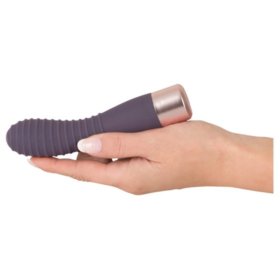 You2Toys Elegant Flexy - Rechargeable, Ribbed G-Spot Vibrator (Dark Purple)