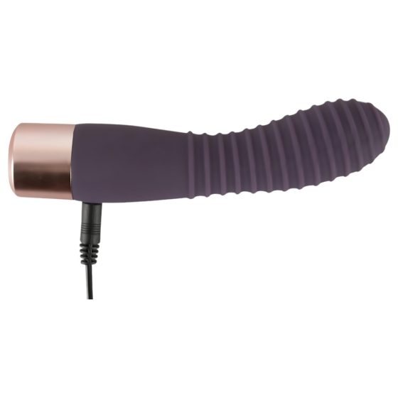 You2Toys Elegant Flexy - Rechargeable Ribbed G-spot Vibrator (Dark Purple)