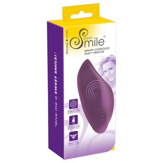 SMILE Panty - Rechargeable, Wireless, Waterproof Clitoral Vibrator (Purple)