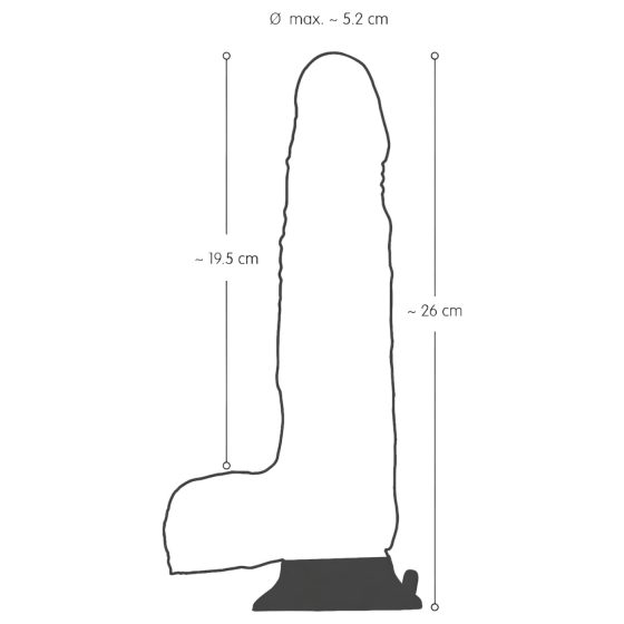 Nature Skin - Dancing Dick Rotating Realistic Vibrator (Natural)