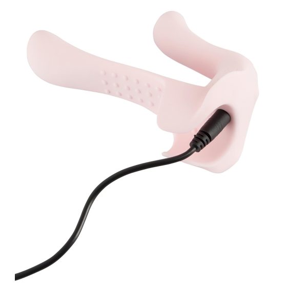 Couples Choice - Rechargeable Dual-Motor Couple's Vibrator (Light Pink)