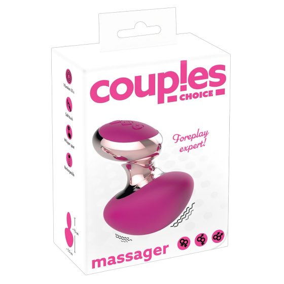 Couples Choice - rechargeable mini massager vibrator (pink)