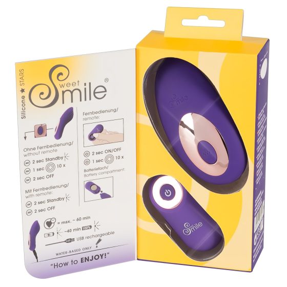 SMILE Panty - Rechargeable, Wireless Clitoral Vibrator (Purple)