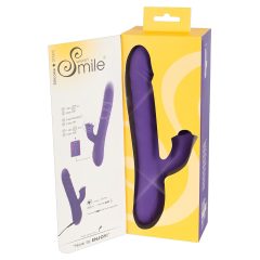   Smile Pearl - Rechargeable, Beaded, Clitoral Arm Thrusting Vibrator (Purple)