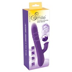   Smile Pearl - Rechargeable, Beaded, Clitoral Arm Thrusting Vibrator (Purple)