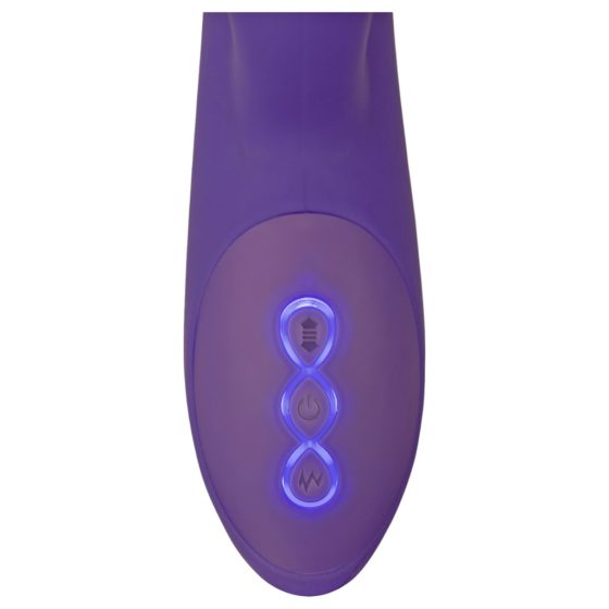 Smile Pearl - Rechargeable, Beaded, Clitoral Arm Thrusting Vibrator (Purple)