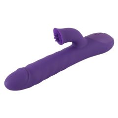   Smile Pearl - Rechargeable, Beaded, Clitoral Arm Thrusting Vibrator (Purple)