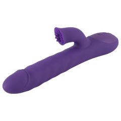   Smile Pearl - Rechargeable, Beaded, Clitoral Arm Thrusting Vibrator (Purple)