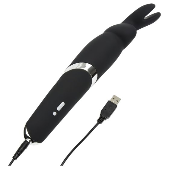 Happy Rabbit Wand - Rechargeable Massage Vibrator (Black)