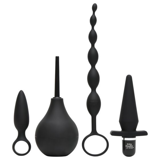 Fifty Shades of Grey Take It Slow - 4 Piece Anal Set (Black)